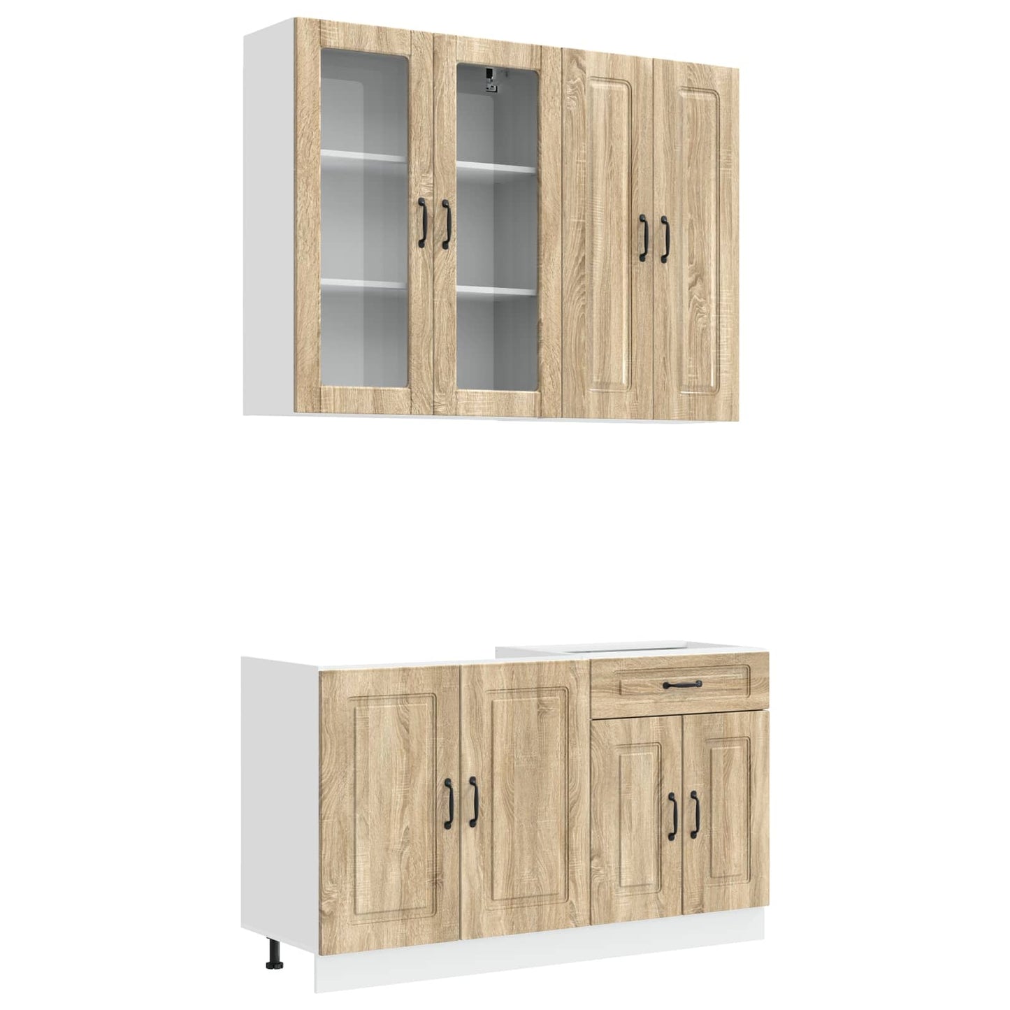 vidaXL Kitchen Unit KALMAR 4 pcs Sonoma Oak Engineered Wood