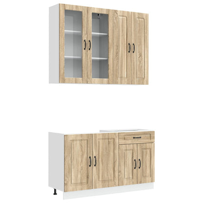 vidaXL Kitchen Unit KALMAR 4 pcs Sonoma Oak Engineered Wood