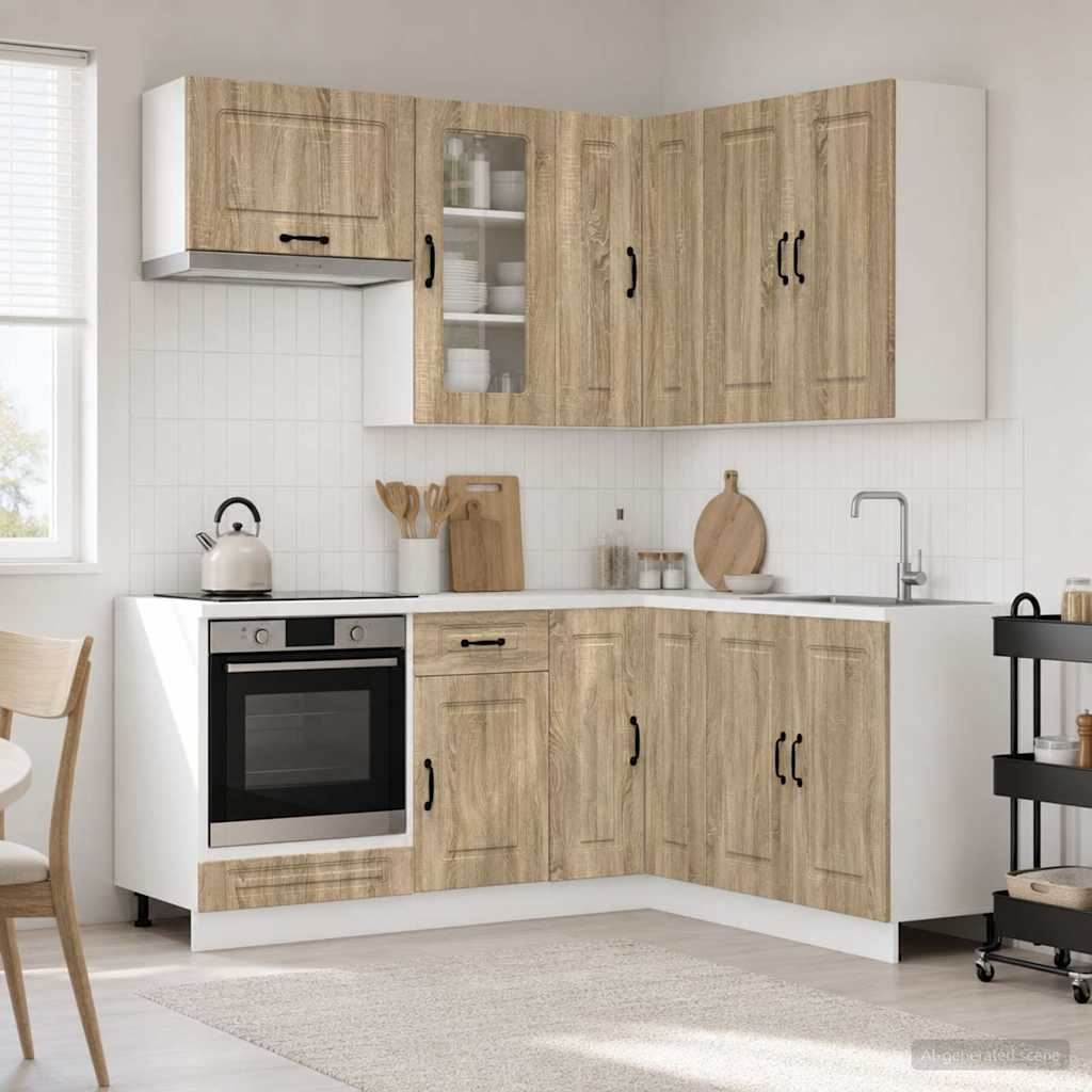 vidaXL Kitchen Unit KALMAR 8 pcs Sonoma Oak Engineered Wood