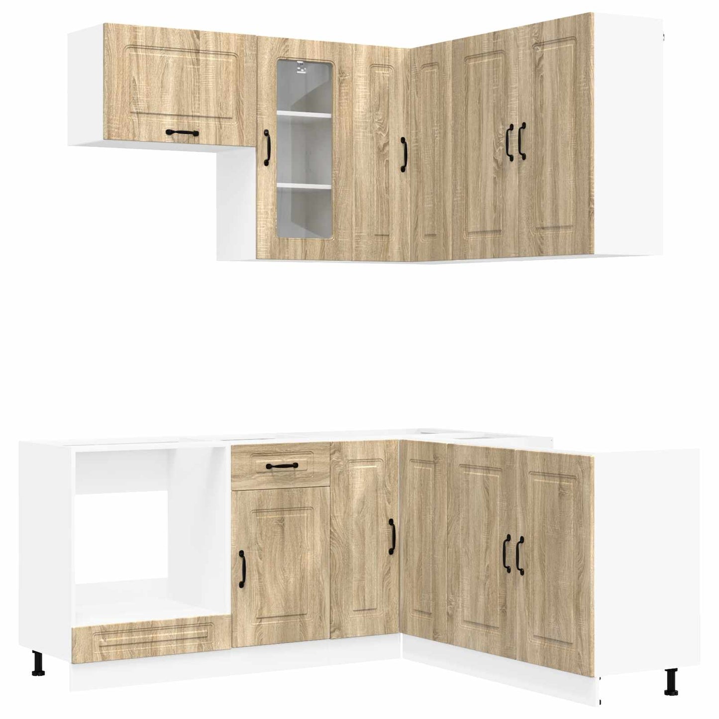 vidaXL Kitchen Unit KALMAR 8 pcs Sonoma Oak Engineered Wood