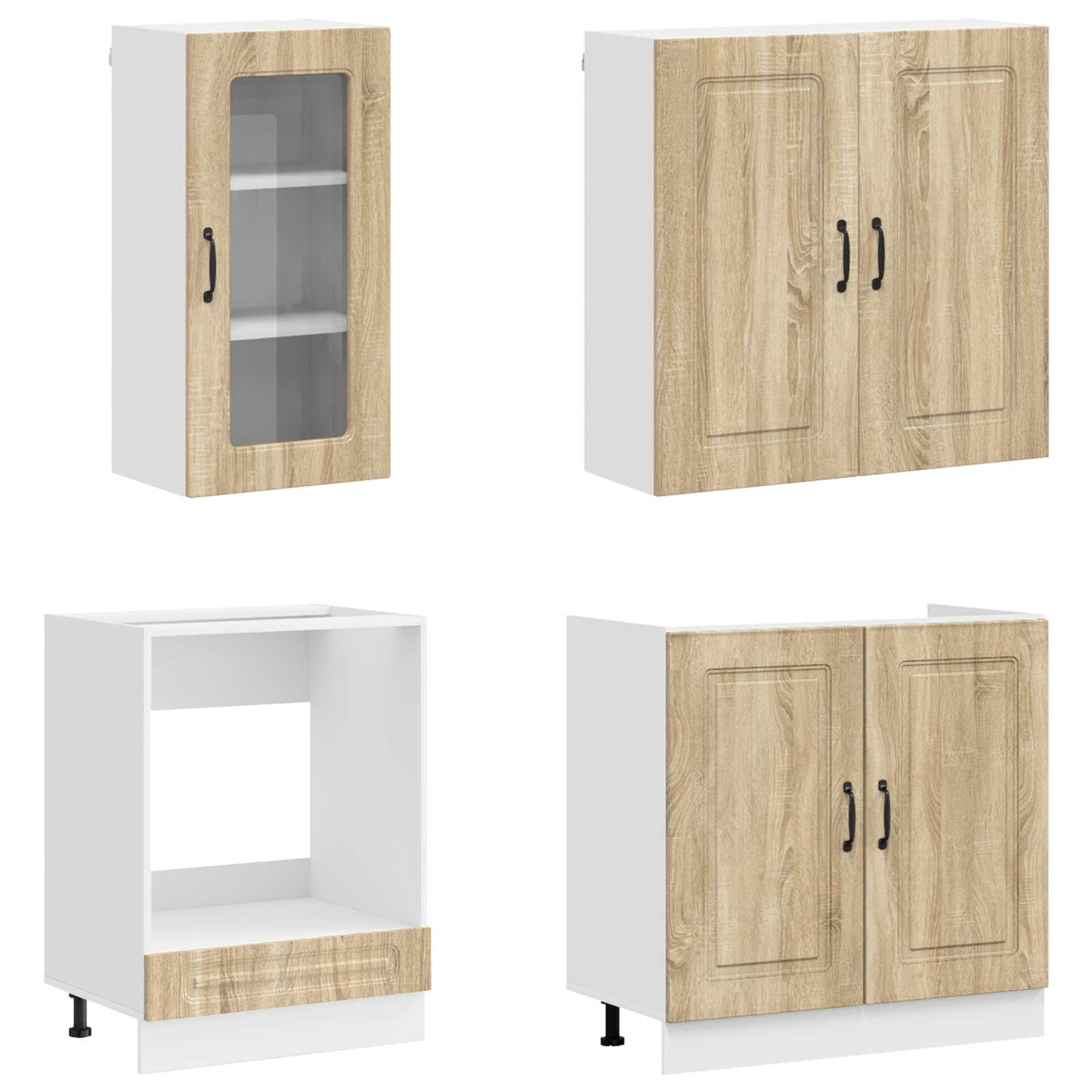 vidaXL Kitchen Unit KALMAR 8 pcs Sonoma Oak Engineered Wood