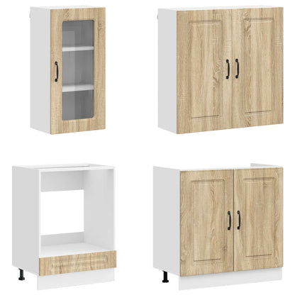 vidaXL Kitchen Unit KALMAR 8 pcs Sonoma Oak Engineered Wood