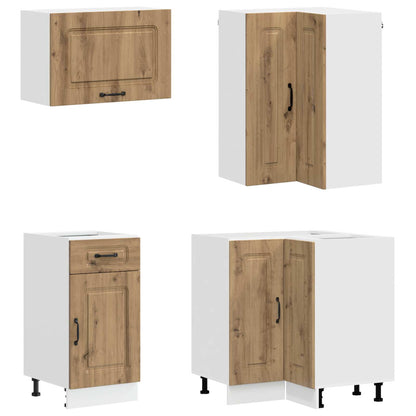 vidaXL Kitchen Unit KALMAR 8 pcs Artisan Oak Engineered Wood
