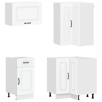 vidaXL Kitchen Unit KALMAR 8 pcs White Engineered Wood