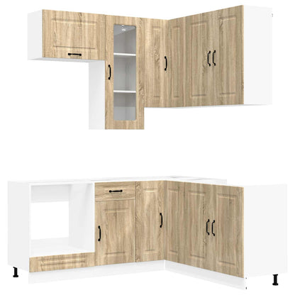 vidaXL Kitchen Unit KALMAR 8 pcs Sonoma Oak Engineered Wood