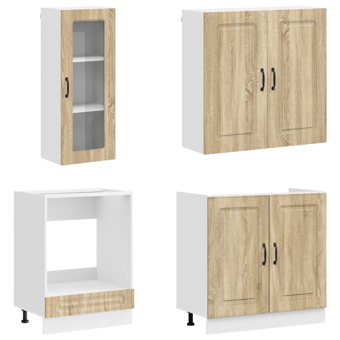 vidaXL Kitchen Unit KALMAR 8 pcs Sonoma Oak Engineered Wood