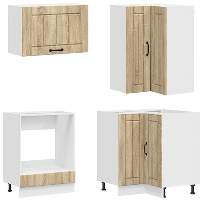 vidaXL Kitchen Unit LUCCA 8 pcs Sonoma Oak Engineered Wood