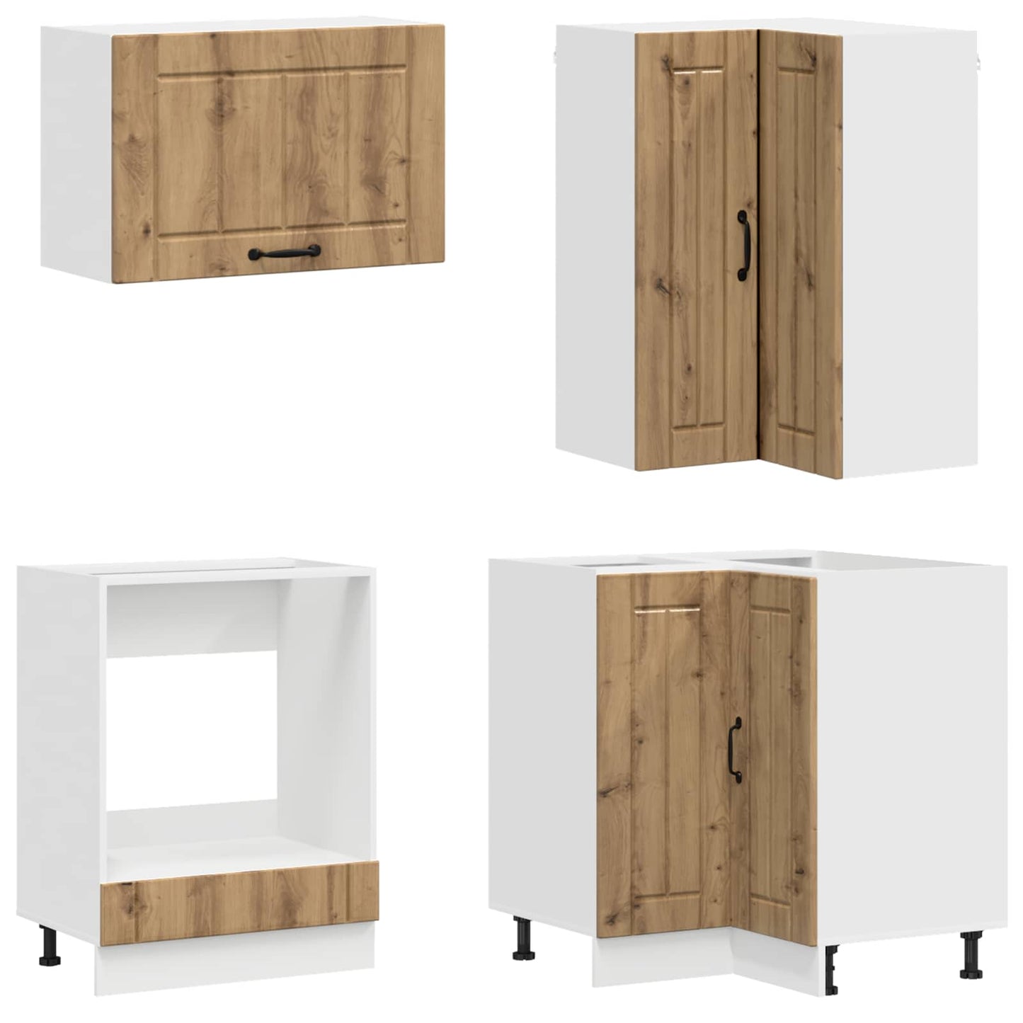 vidaXL Kitchen Unit LUCCA 8 pcs Artisan Oak Engineered Wood