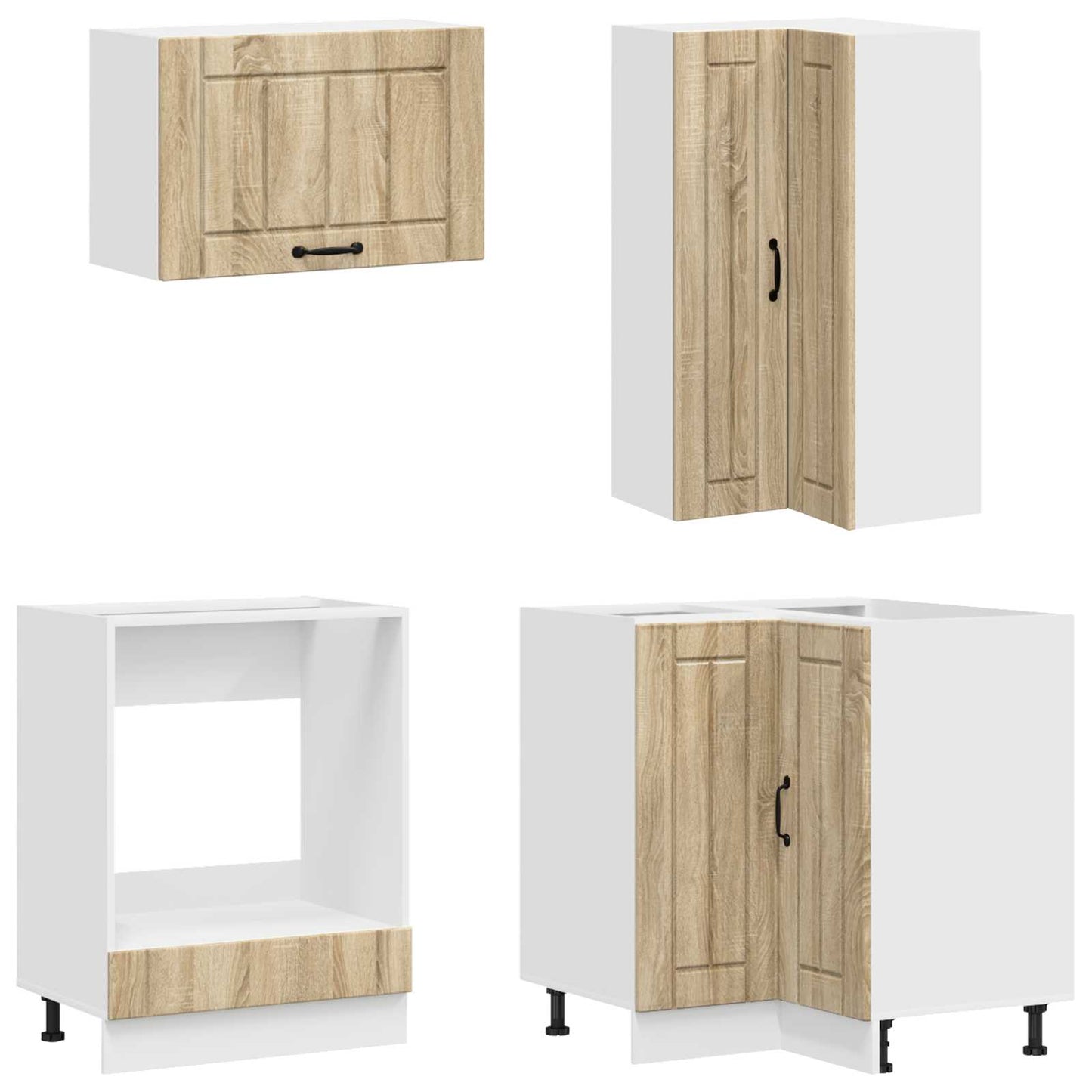 vidaXL Kitchen Unit LUCCA 8 pcs Sonoma Oak Engineered Wood
