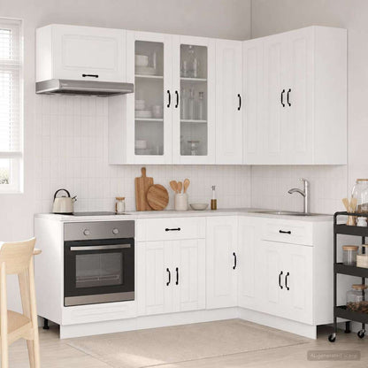 vidaXL Kitchen Unit KALMAR 8 pcs White Engineered Wood
