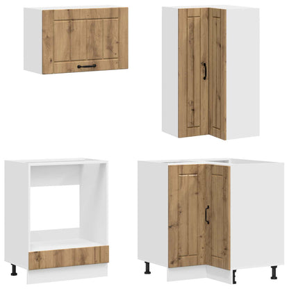 vidaXL Kitchen Unit LUCCA 8 pcs Artisan Oak Engineered Wood