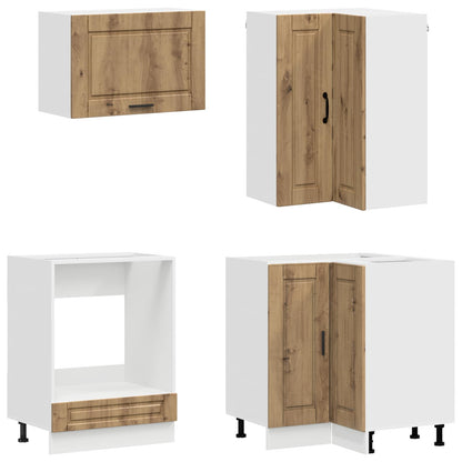 vidaXL Kitchen Unit PORTO 8 pcs Artisan Oak Engineered Wood
