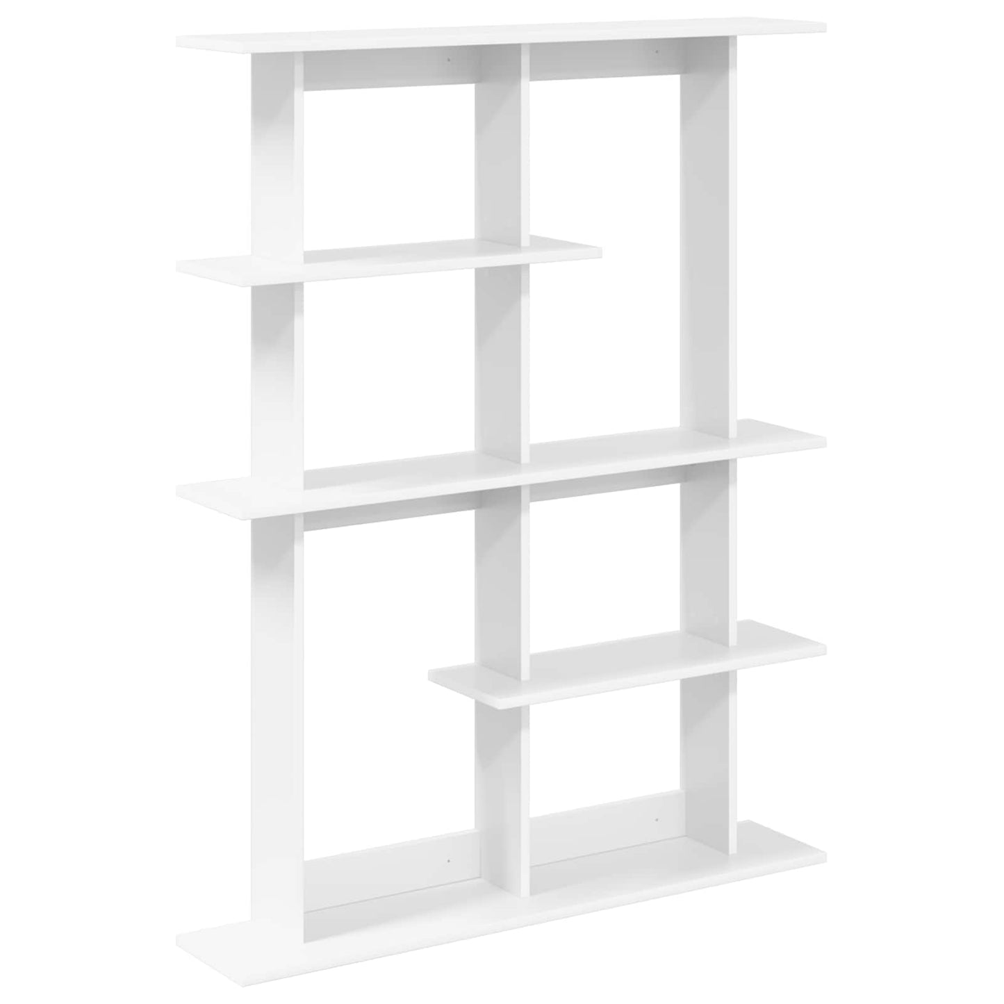 vidaXL Wall Shelving Unit White 102 x 20 x 130 cm Engineered Wood