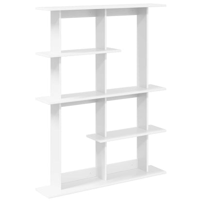 vidaXL Wall Shelving Unit White 102 x 20 x 130 cm Engineered Wood