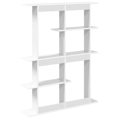 vidaXL Wall Shelving Unit White 102 x 20 x 130 cm Engineered Wood