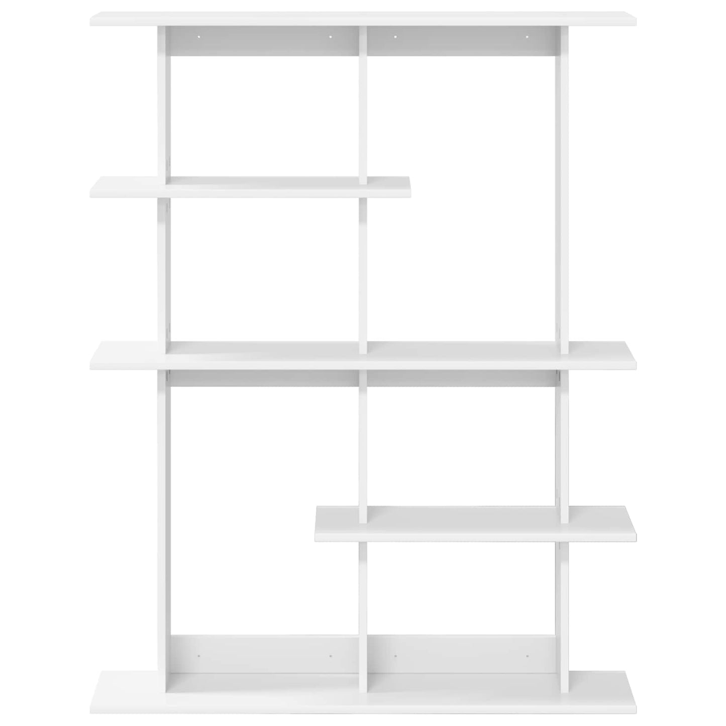 vidaXL Wall Shelving Unit White 102 x 20 x 130 cm Engineered Wood