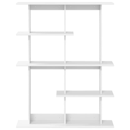 vidaXL Wall Shelving Unit White 102 x 20 x 130 cm Engineered Wood