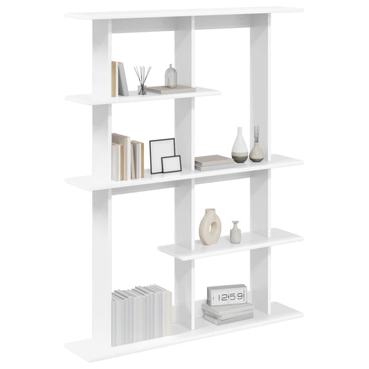 vidaXL Wall Shelf White 102 x 20 x 130 cm Engineered Wood