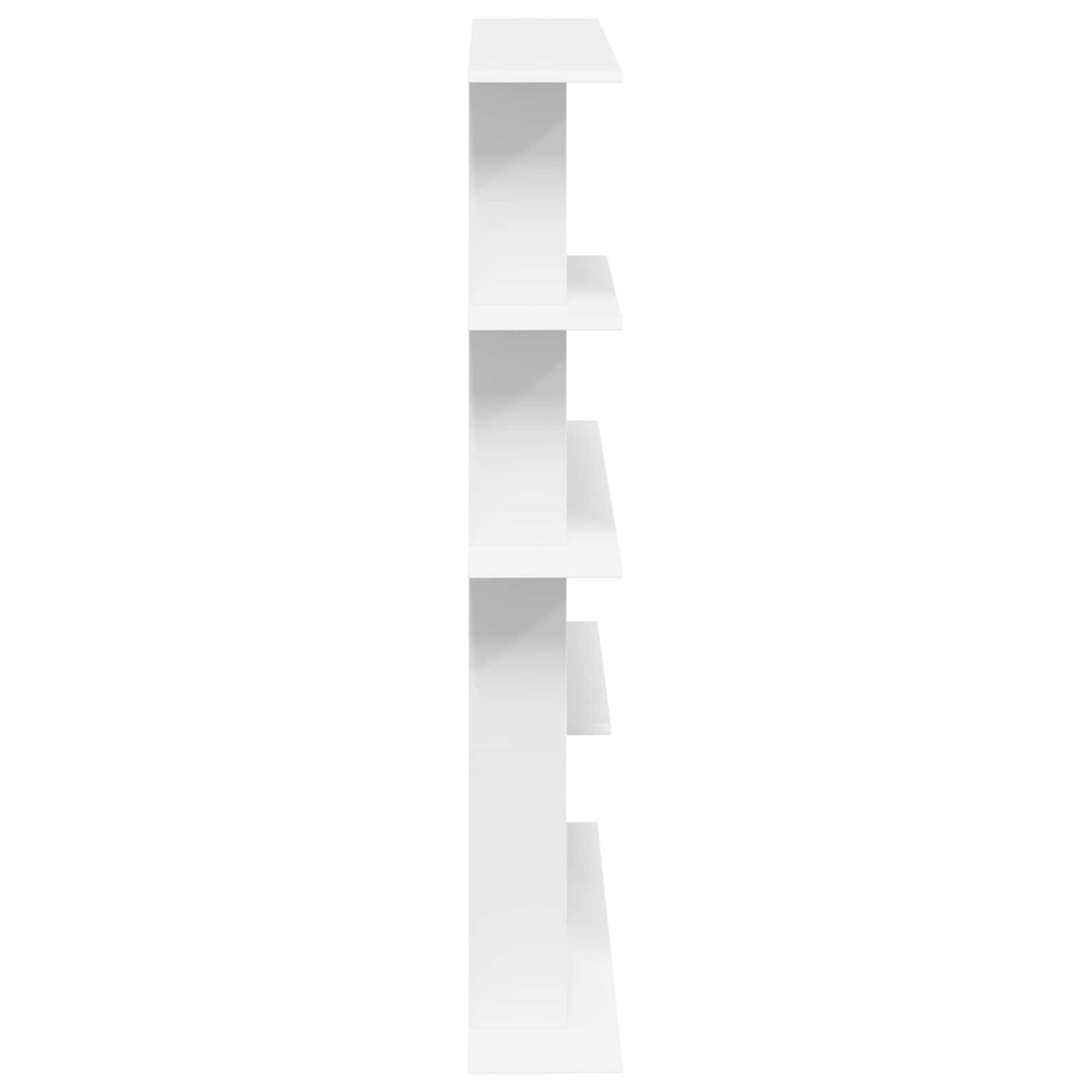 vidaXL Wall Shelving Unit White 102 x 20 x 130 cm Engineered Wood