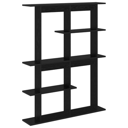 vidaXL Wall Shelving Unit Black 102 x 20 x 130 cm Engineered Wood