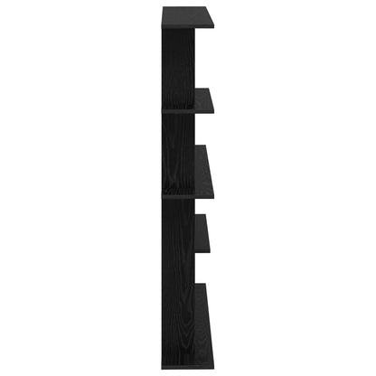 vidaXL Wall Shelving Unit Black 102 x 20 x 130 cm Engineered Wood