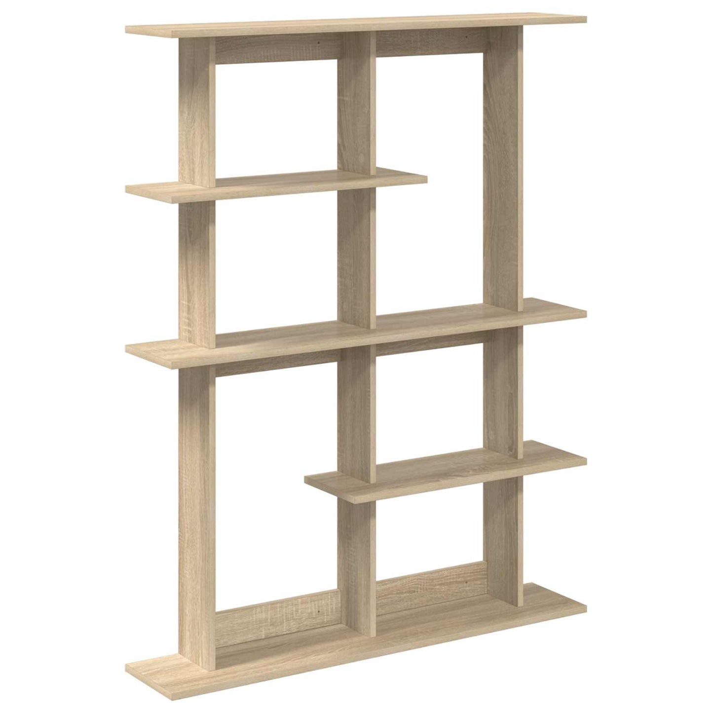 vidaXL Wall Shelving Unit Brown 102 x 20 x 130 cm Engineered Wood