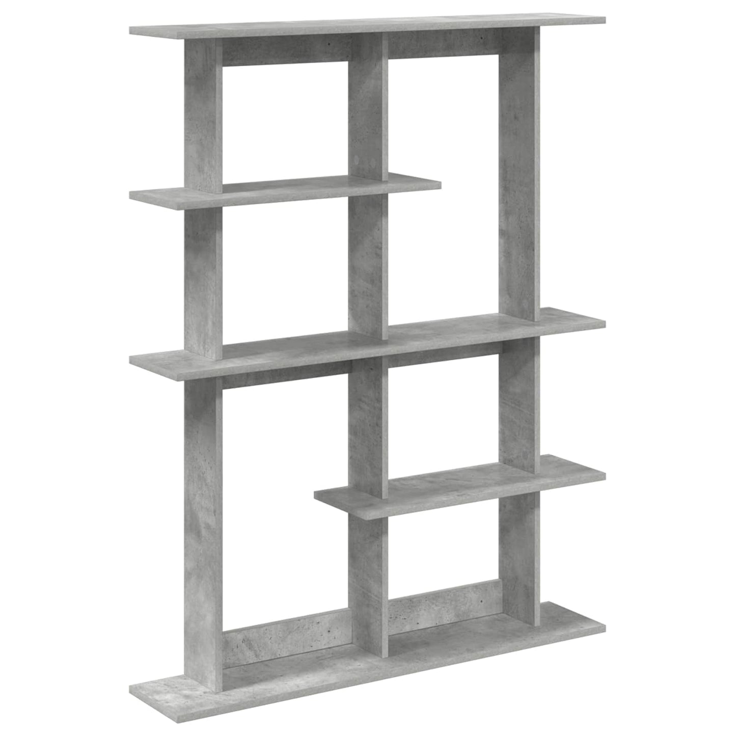 vidaXL Wall Shelving Unit Grey 102 x 20 x 130 cm Engineered Wood