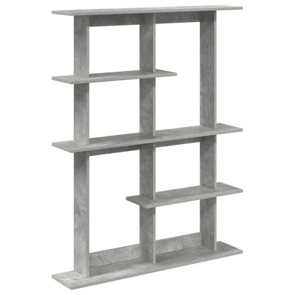 vidaXL Wall Shelving Unit Grey 102 x 20 x 130 cm Engineered Wood
