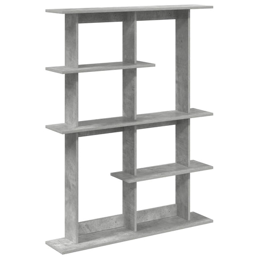 vidaXL Wall Shelf Concrete Grey 102 x 20 x 130 cm Engineered Wood