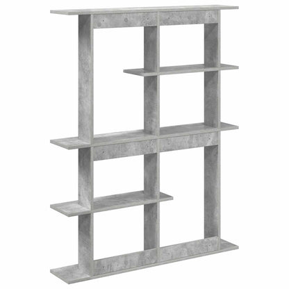 vidaXL Wall Shelving Unit Grey 102 x 20 x 130 cm Engineered Wood