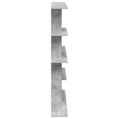 vidaXL Wall Shelving Unit Grey 102 x 20 x 130 cm Engineered Wood