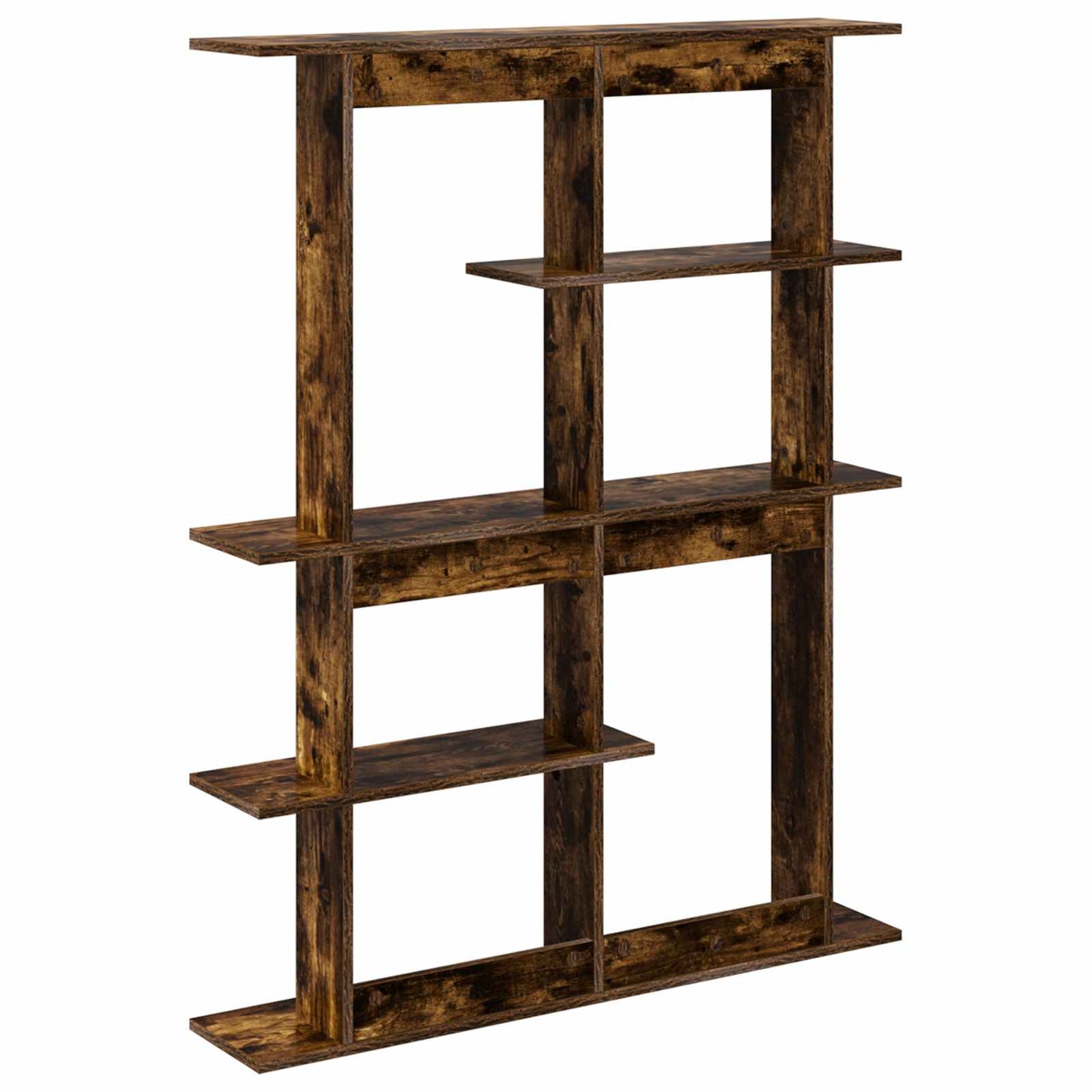vidaXL Wall Shelving Unit Brown 102 x 20 x 130 cm Engineered Wood