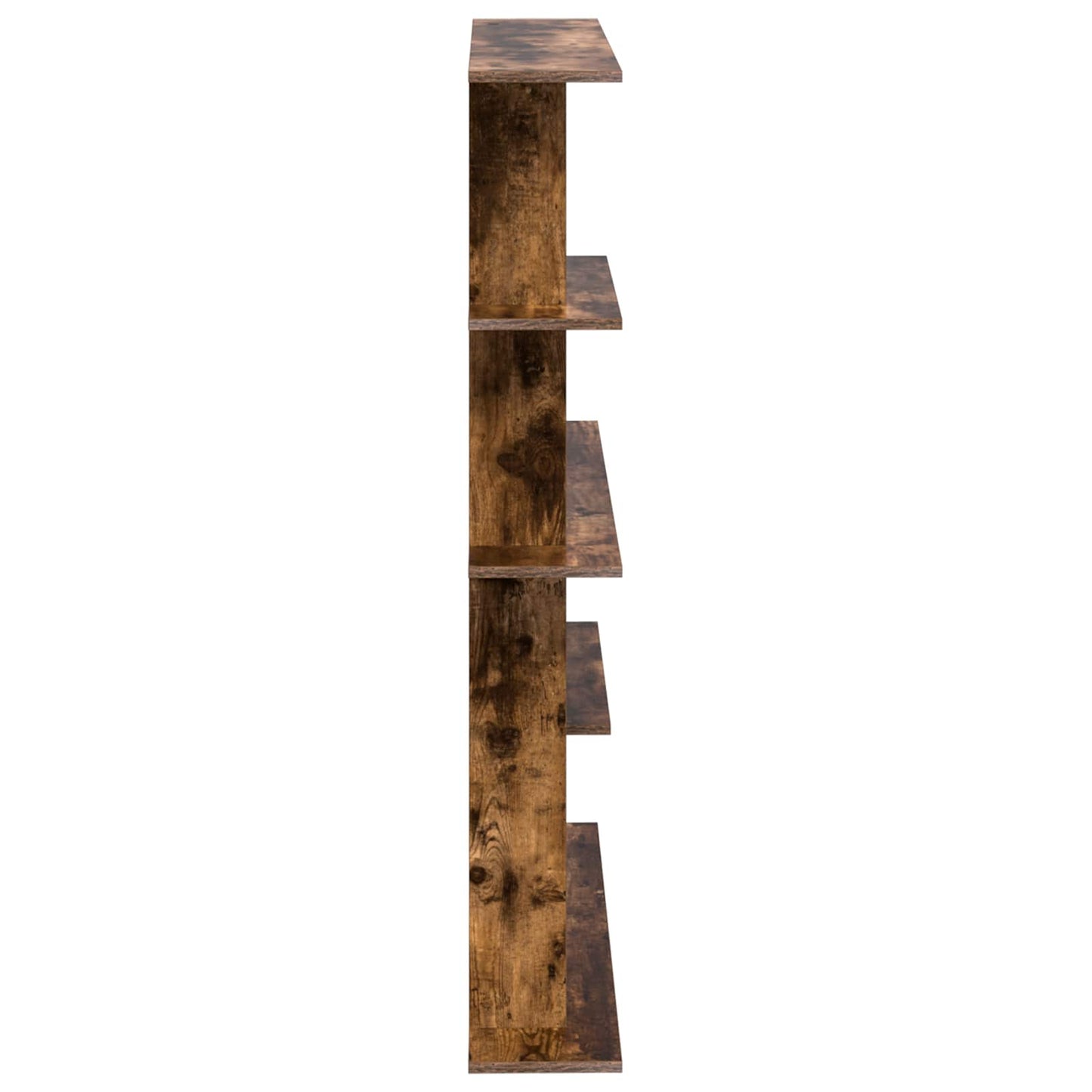 vidaXL Wall Shelving Unit Brown 102 x 20 x 130 cm Engineered Wood