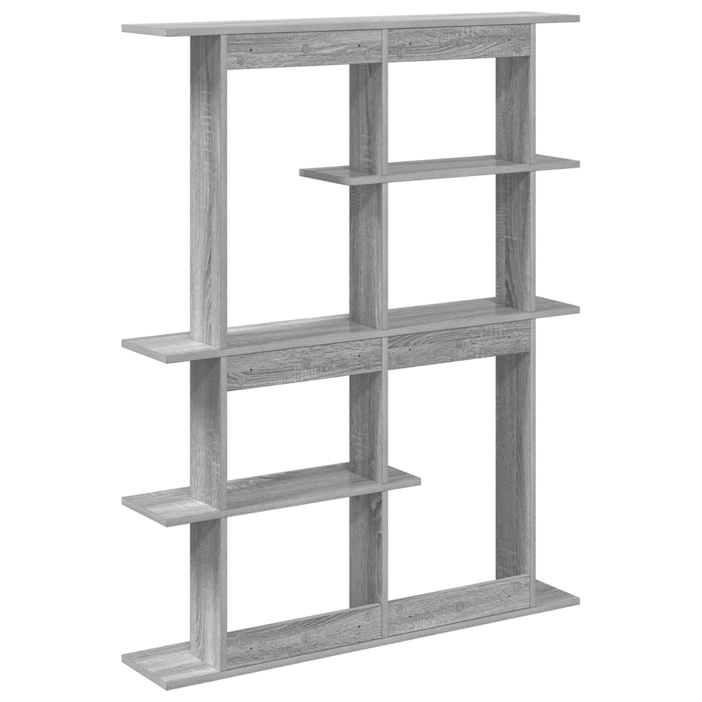 vidaXL Wall Shelving Unit Grey 102 x 20 x 130 cm Engineered Wood