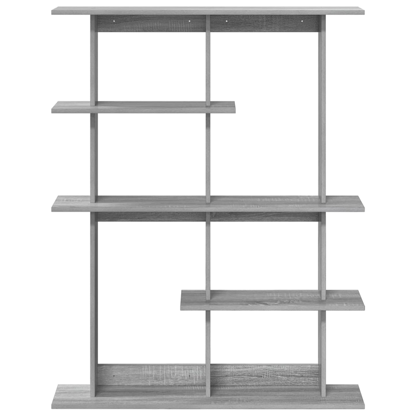 vidaXL Wall Shelving Unit Grey 102 x 20 x 130 cm Engineered Wood