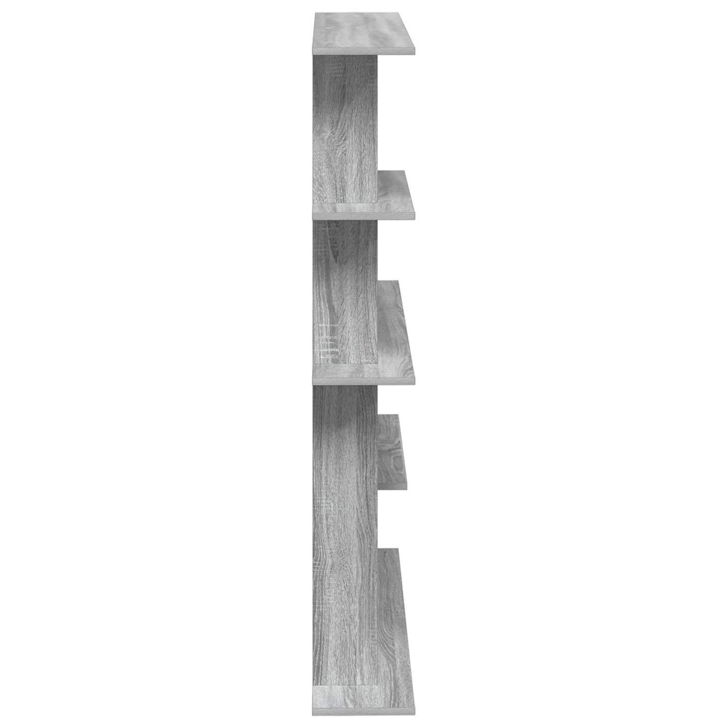vidaXL Wall Shelving Unit Grey 102 x 20 x 130 cm Engineered Wood