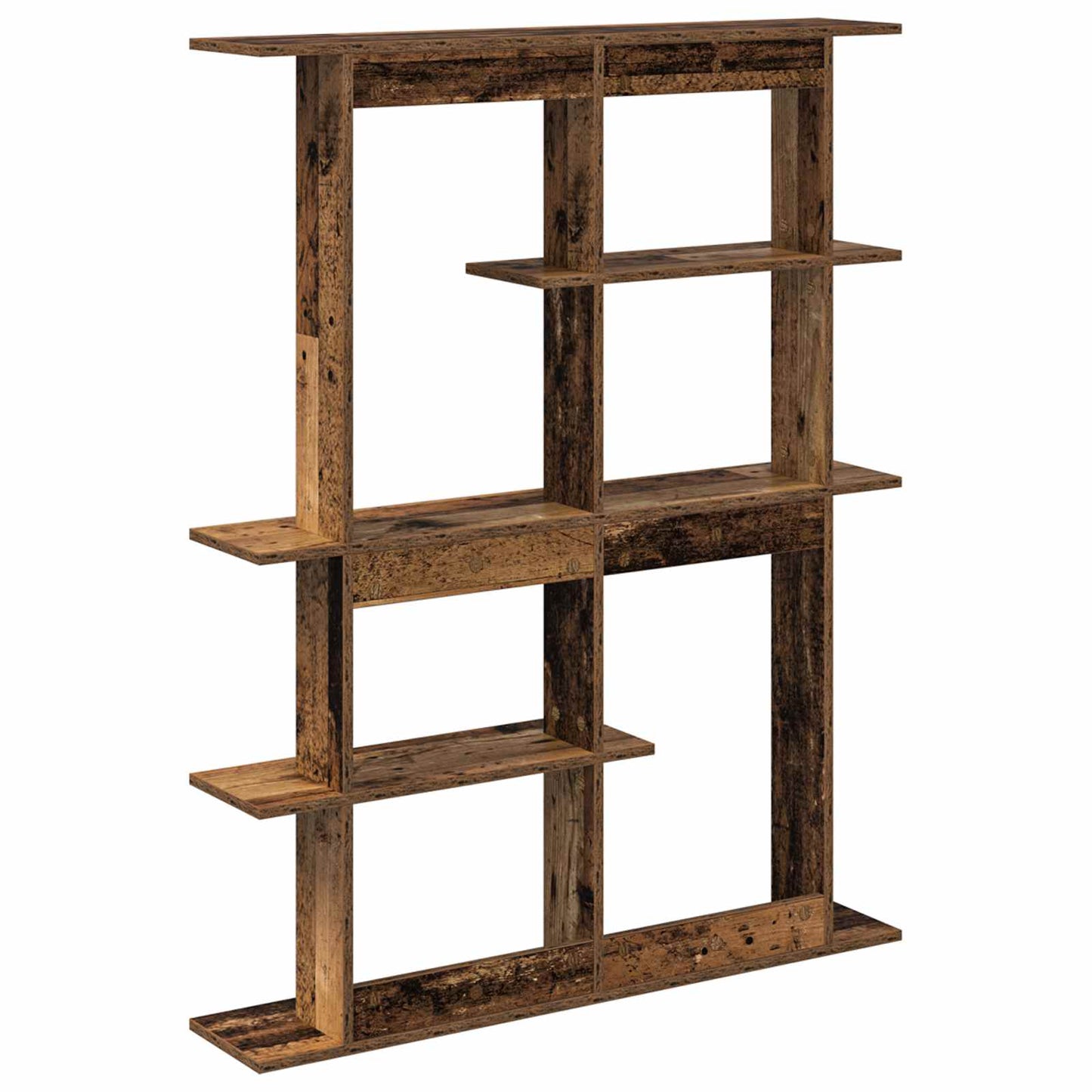 vidaXL Wall Shelving Unit Brown 102 x 20 x 130 cm Engineered Wood