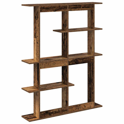 vidaXL Wall Shelving Unit Brown 102 x 20 x 130 cm Engineered Wood