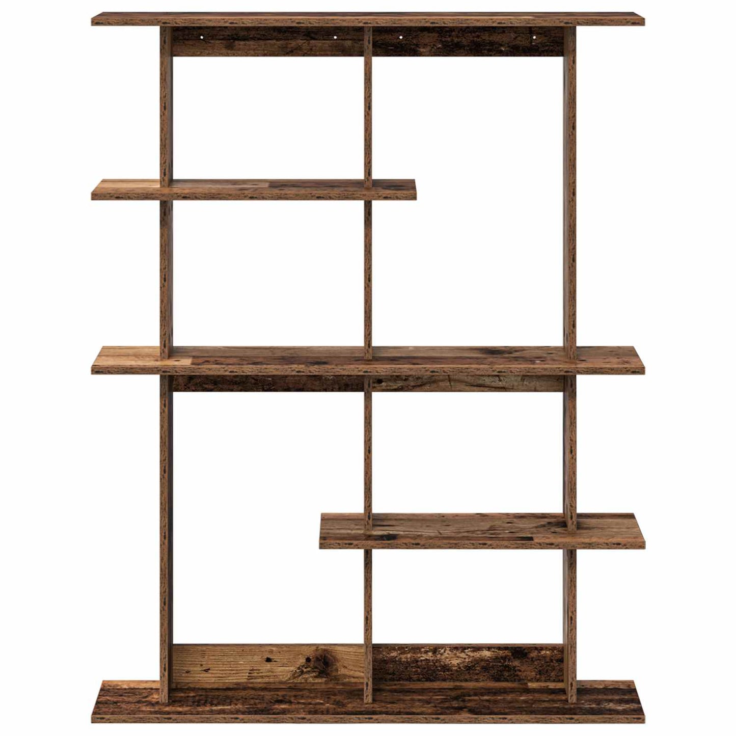vidaXL Wall Shelving Unit Brown 102 x 20 x 130 cm Engineered Wood
