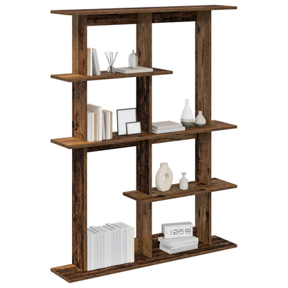 vidaXL Wall Shelving Unit Brown 102 x 20 x 130 cm Engineered Wood