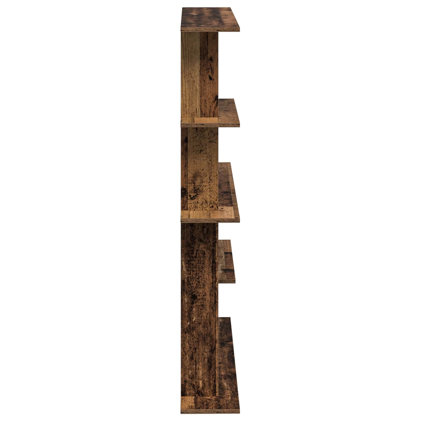 vidaXL Wall Shelving Unit Brown 102 x 20 x 130 cm Engineered Wood