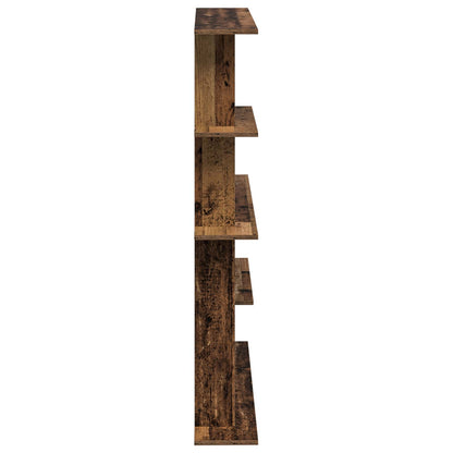 vidaXL Wall Shelving Unit Brown 102 x 20 x 130 cm Engineered Wood