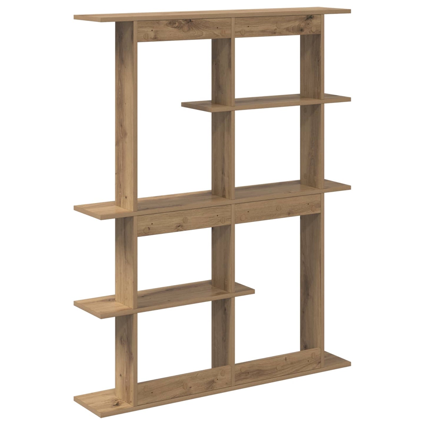 vidaXL Wall Shelving Unit Brown 102 x 20 x 130 cm Engineered Wood