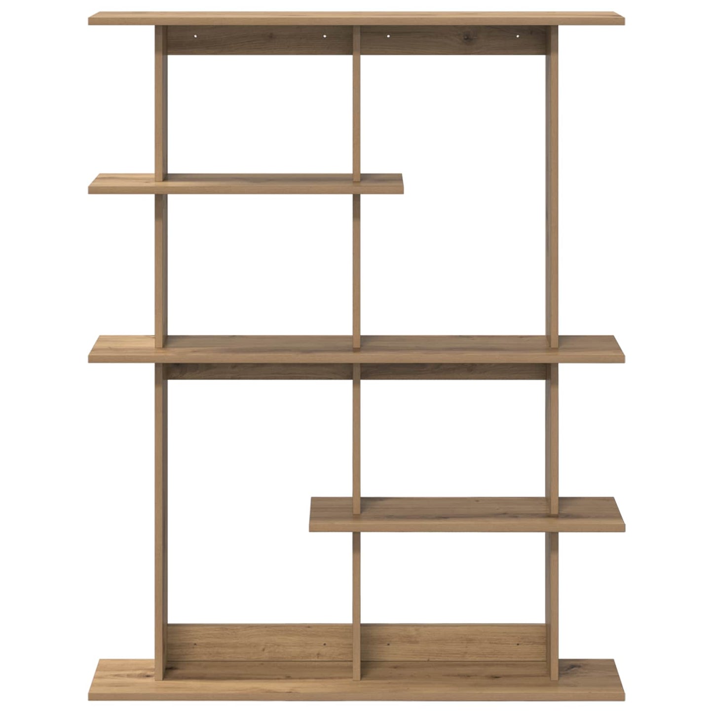 vidaXL Wall Shelving Unit Brown 102 x 20 x 130 cm Engineered Wood