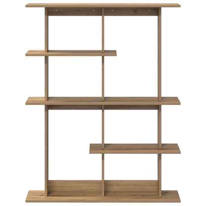 vidaXL Wall Shelving Unit Brown 102 x 20 x 130 cm Engineered Wood