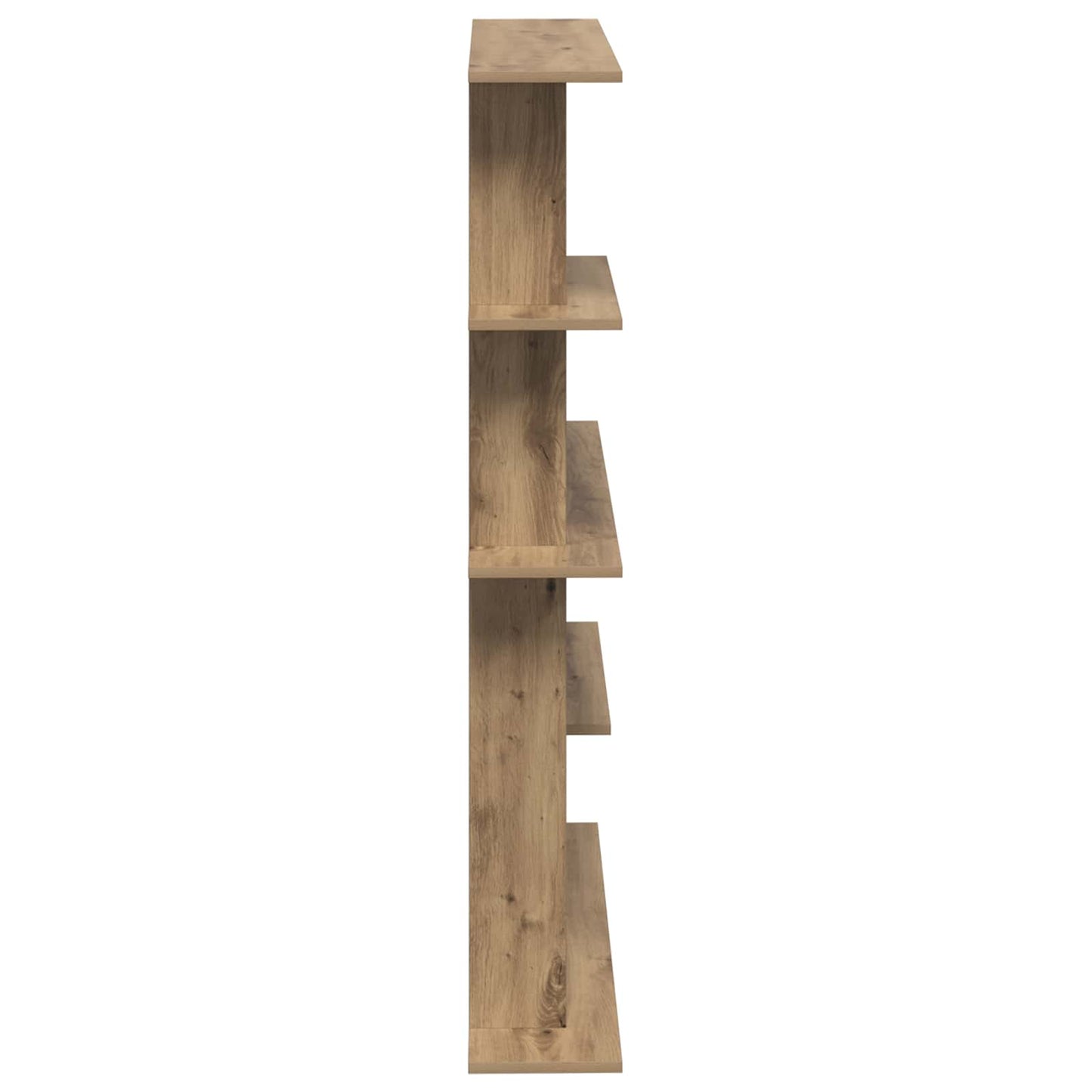vidaXL Wall Shelving Unit Brown 102 x 20 x 130 cm Engineered Wood
