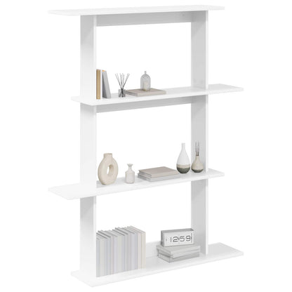 vidaXL Wall Shelving Unit White 100 x 20 x 126 cm Engineered Wood