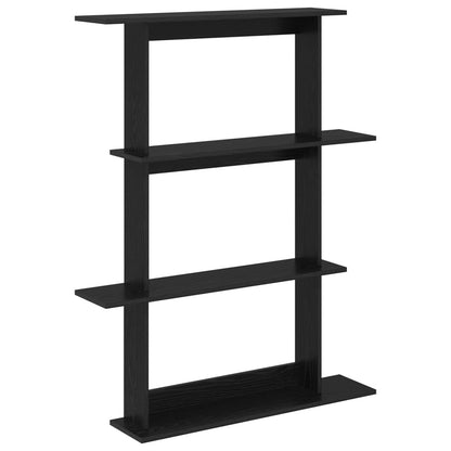 vidaXL Wall Shelving Unit Black 100 x 20 x 126 cm Engineered Wood