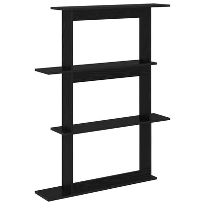 vidaXL Wall Shelving Unit Black 100 x 20 x 126 cm Engineered Wood