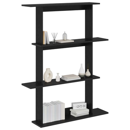 vidaXL Wall Shelving Unit Black 100 x 20 x 126 cm Engineered Wood